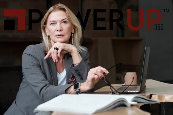 Female CEO at desk