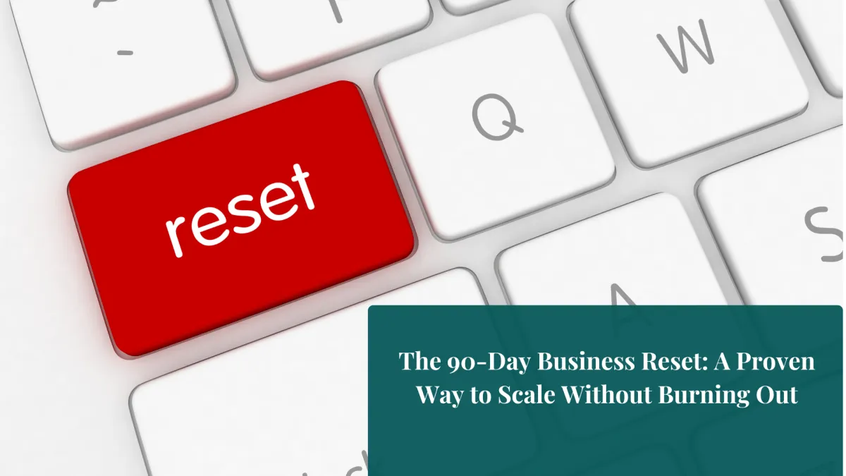 Close-up of a computer keyboard with the word ‘reset’ highlighted in red, symbolising a business reset and fresh start.