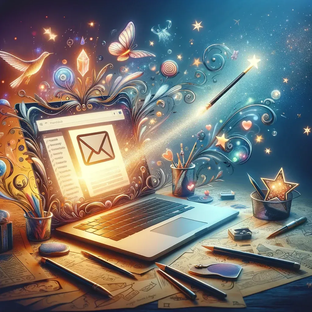 Dive into the magical world of email marketing with our visually captivating guide, illustrating how to transform standard email blasts into enchanting customer experiences. Discover the art of crafting compelling emails that delight and engage, through an enchanting blend of creativity and strategy.