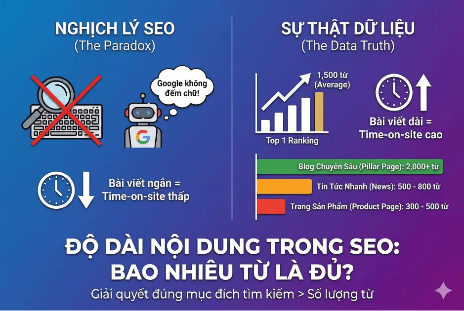 Độ Dài Bài Viết Chuẩn SEO: Viết Bao Nhiêu Từ Là Đủ Để Lên Top?