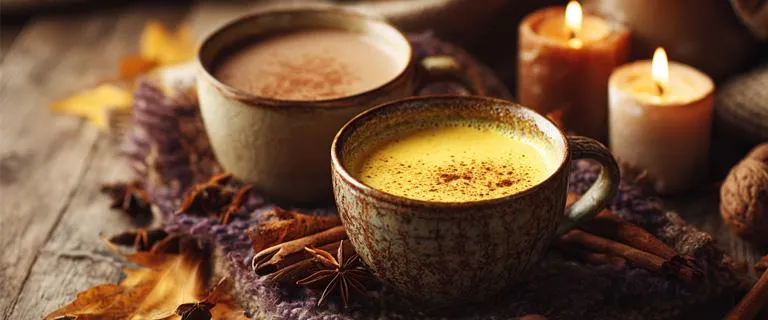 Cozy Drinks for Fall: Golden Milk, Cacao, & Chai Latte