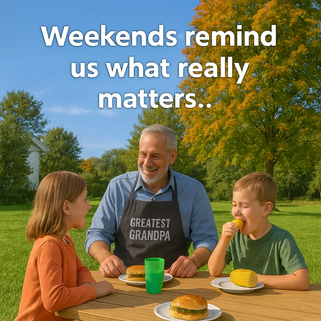 Weekends remind us what really matters