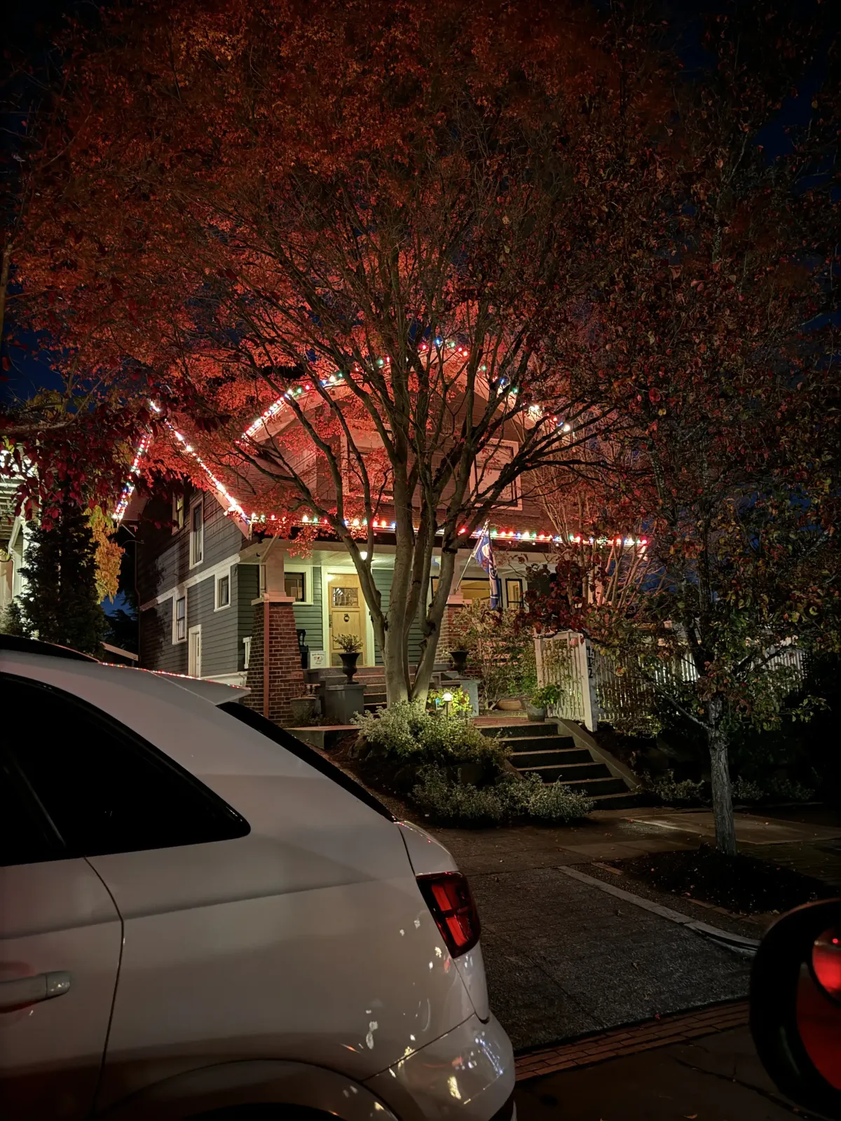 Seattle home Christmas Light Installation example