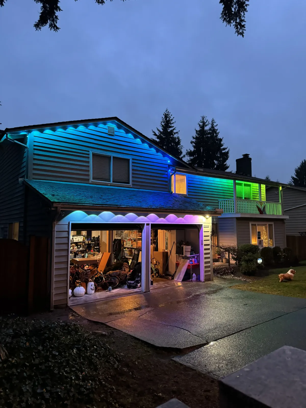 Seattle home Christmas Light Installation example