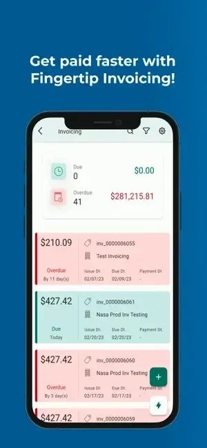 In app invoicing