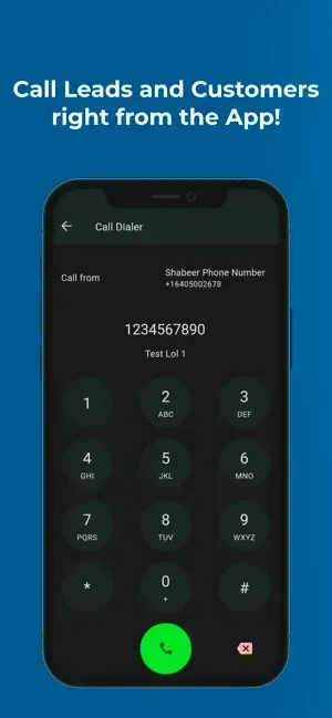 Call leads in app