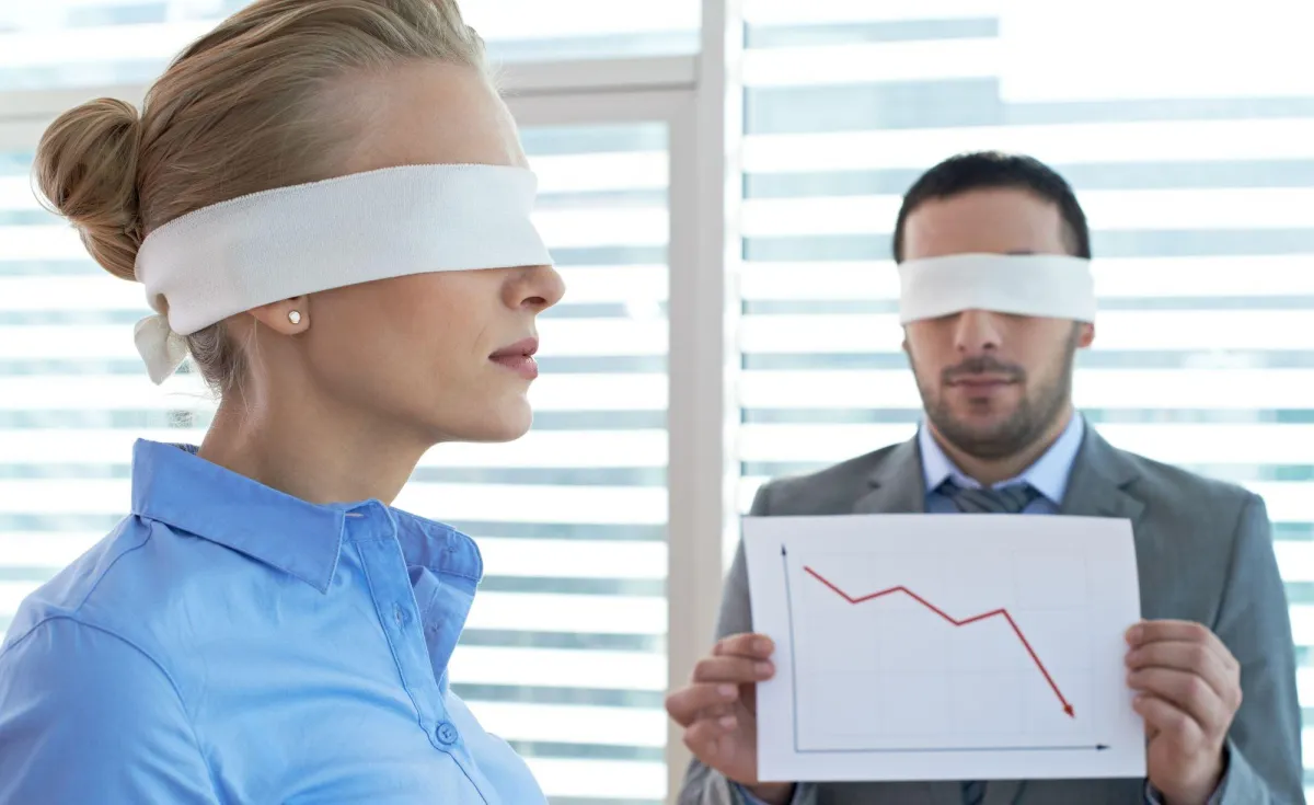 business people blinders