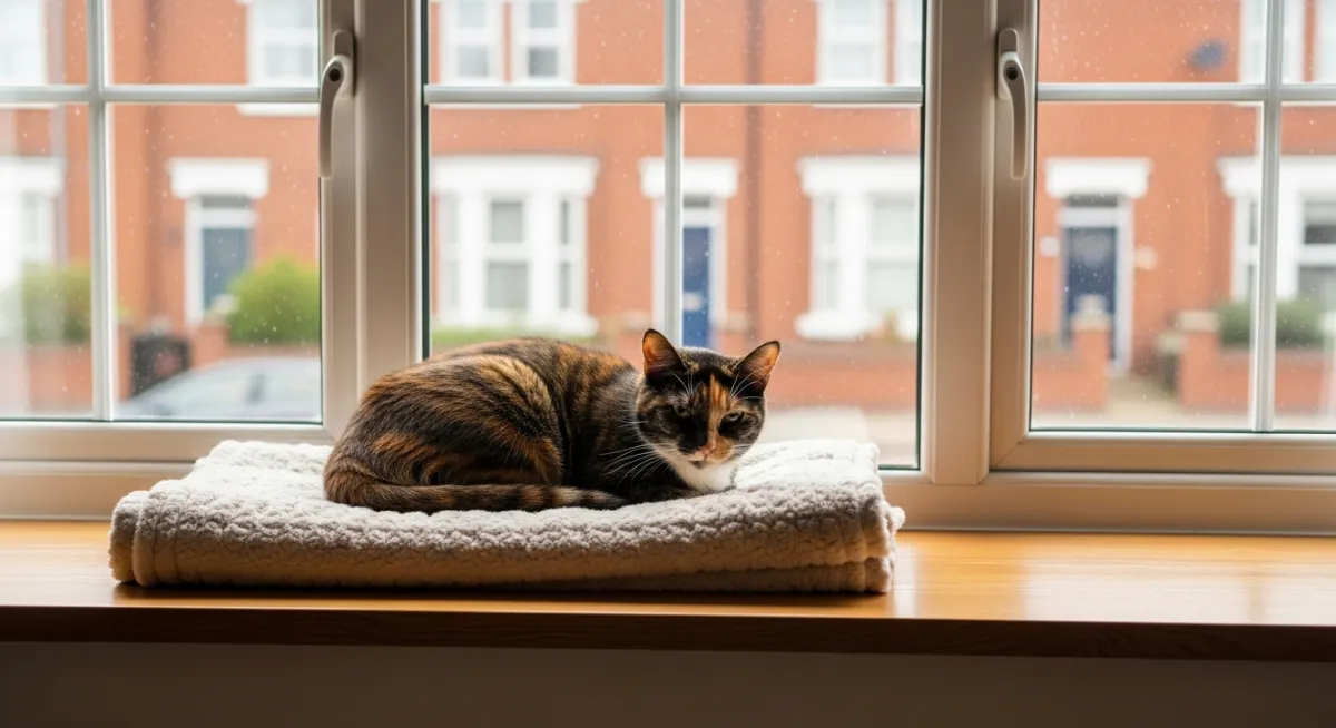 cat in window