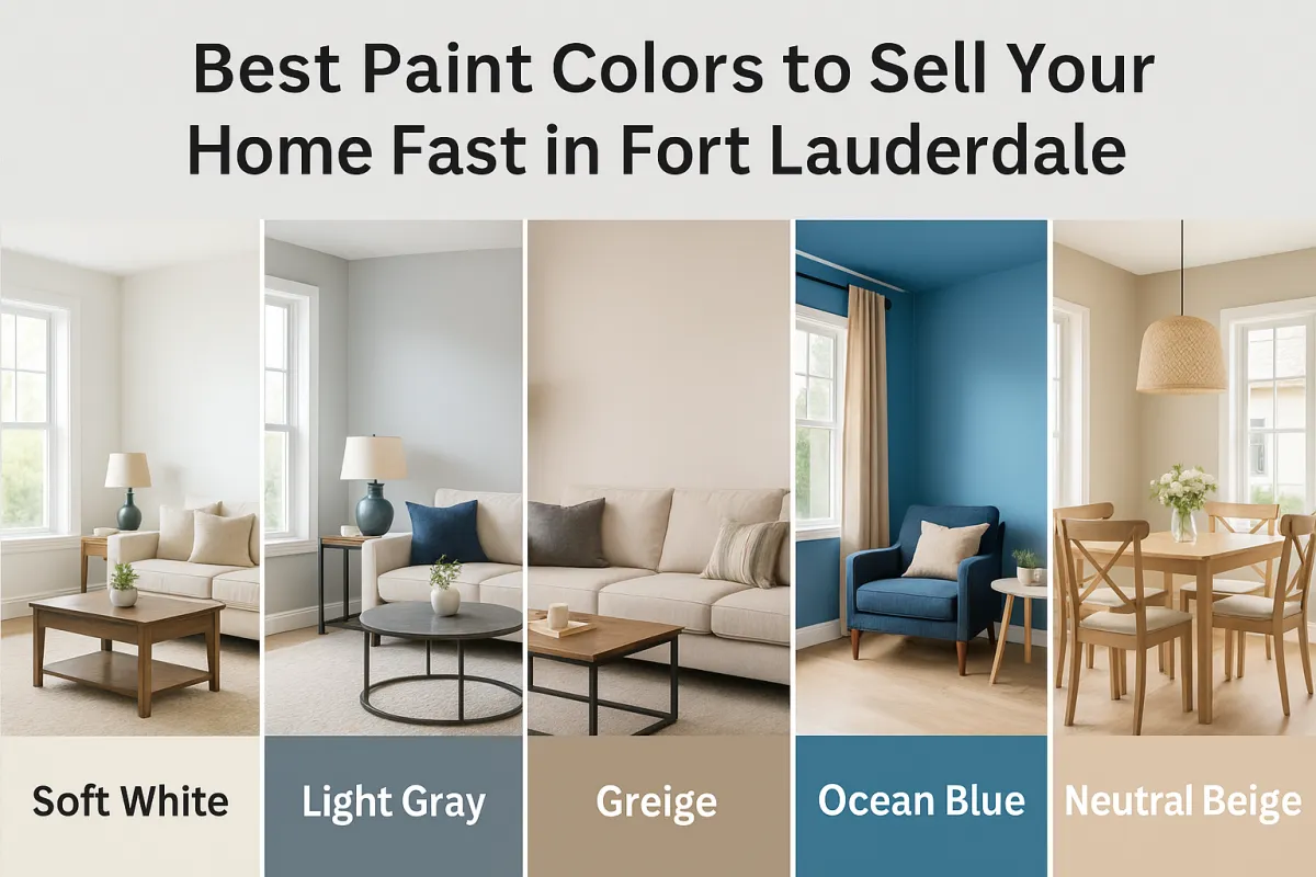 Best Paint Colors to Sell Your Home Fast in Fort Lauderdale