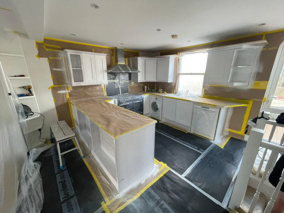 Kitchen Cabinet Respray