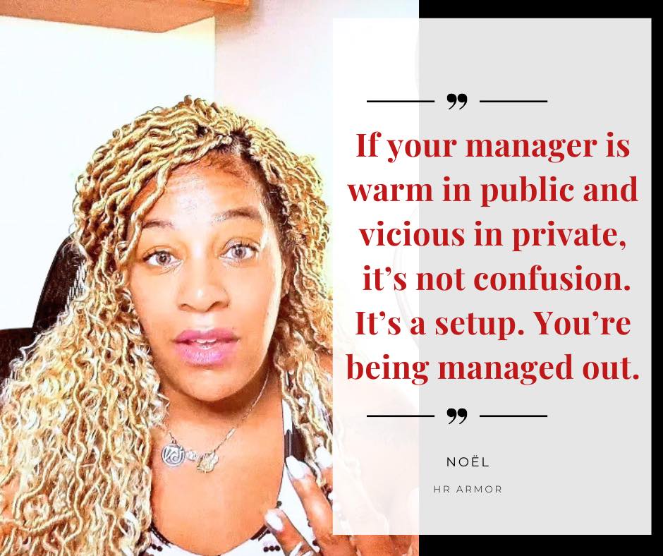 Jekyll and Hyde manager praising employees publicly while criticizing them privately