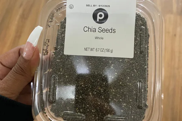 chia seeds in package