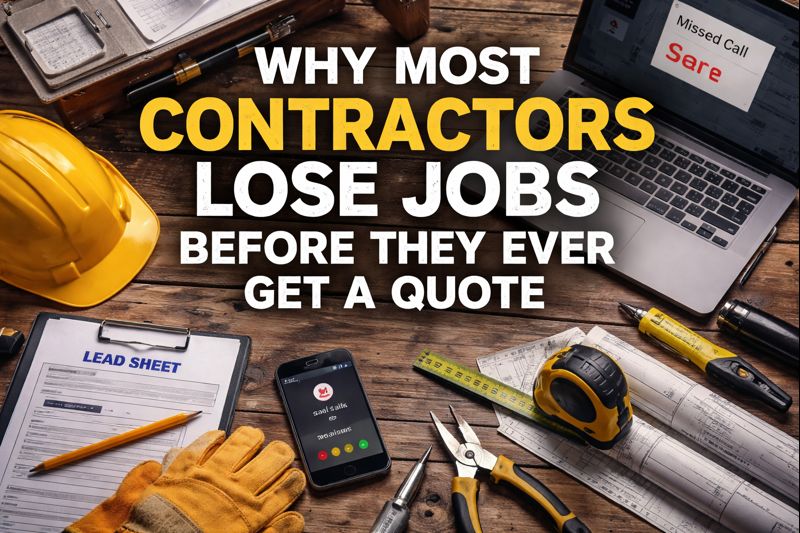 Why Most Contractors Lose Jobs Before They Ever Get a Quote