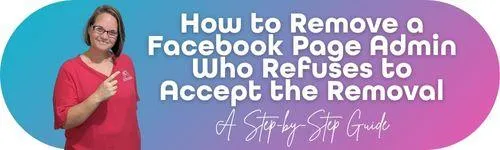 Image representing people rejecting being removed as page admin.