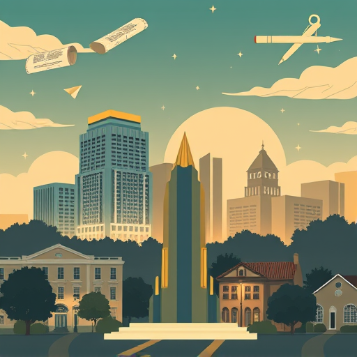 A vibrant, hypnotic OpArt-inspired composition illustrating the process of hiring an architect in Union City, New Jersey. The visual features a layered cityscape of Union City with stylized, geometric skyscrapers and classic local landmarks rendered in bold black and white patterns that dance and ripple across the scene. Overlaid are swirling, interconnected lines and grids symbolizing planning, collaboration, and design schematics, all intertwined with playful, exaggerated arrows pointing toward various architectural elements like blueprints, drafting tables, and stylized building facades. To add a quirky personality, tiny, cartoonish construction helmets and miniature blueprint scrolls with whimsical patterns drift amidst the scene, infusing a sense of fun amidst the professionalism. The background subtly hints at the iconic skyline of Manhattan across the Hudson River, rendered with repeating optical illusions that draw the eye inward, reflecting the dynamic urban environment and the search for an architect. The mood is energetic yet professional, with a touch of playfulness and visual intrigue characteristic of OpArt, using a bold color palette of electric blues, sharp blacks, and crisp whites to evoke clarity and creativity. The overall composition captures the complexity and excitement of selecting the right architect, presenting it as an engaging puzzle of geometric shapes and flowing lines, ensuring the viewer’s eye is hypnotized and motivated to delve into the blog content.