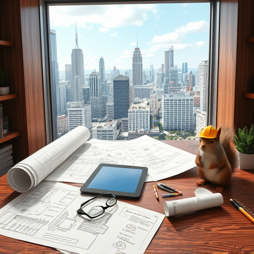 Imagine a vibrant PopArt-inspired cityscape centered around the theme of seasoned architects in Ridgewood, New Jersey. The scene features a stylized, cartoonish skyline with classic Ridgewood charm: charming, vintage-inspired houses with detailed Gothic and Colonial Revival elements, exaggerated with bold outlines and playful patterns. Intertwined among these structures are oversized, whimsical blueprints and drafting tools—t-square rulers, compass compasses, and measuring tapes—animated with lively expressions and exaggerated features, giving the impression that they’re part of a fun, quirky universe. Incorporate subtle nods to architecture, like miniature cranes, tiny scaffolding, and stylized windows, all rendered in bright, contrasting colors typical of PopArt, such as electric blues, vivid reds, sunny yellows, and sharp blacks for outlines. The background features a simplified, dotted sunset sky with vivid orange and pink bursts, creating a warm yet energetic mood that conveys expertise with a playful twist. Tiny, comic-style "POWs" and "BANGS" pop around architectural elements, adding a humorous touch. To introduce a sense of experience and professionalism without human figures, include vintage sketches and layered blueprint overlays around the scene, partially semi-transparent to evoke a sense of depth and craftsmanship. The entire composition exudes a lively, confident atmosphere—balancing professionalism with a whimsical, fun personality—perfect for attracting viewers to a blog about architects with experience in Ridgewood, New Jersey, in an eye-catching PopArt style with bold, flat colors and dynamic graphic elements.