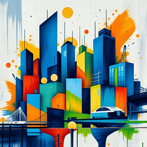 An intricate and enchanting scene depicting the essence of the best architectural design firms in Hoboken, New Jersey, rendered in the flowing, highly detailed style of the Pre-Raphaelite Brotherhood. The composition features a panoramic view of Hoboken's iconic skyline, with elegantly stylized Victorian and Art Deco buildings intertwined with modern glass structures that shimmer with jewel-toned reflections. In the foreground, whimsical paper blueprints, ornate compasses, and delicate architectural tools are artistically scattered across a vintage wooden drafting table, hinting at creativity and craftsmanship. Subtle, playful touches include a tiny, intricately detailed model of a cityscape built from colorful, miniature building blocks nestled among lush, stylized floral motifs that border the scene—a nod to both nature and artistry. The background reveals a charming, slightly misty waterfront with softly glowing lamps hanging from wrought-iron lampposts, casting warm, amber hues that evoke calm confidence and inspiration. The atmosphere is infused with a mood of refined elegance and inventive charm, capturing the spirit of visionary architects shaping Hoboken’s skyline. The sky above is a tapestry of gentle, swirling clouds in deep emeralds and rich ruby reds, emphasizing artistic richness and depth. Throughout, the color palette embraces deep greens, warm golds, and deep reds, dynamically balancing vibrancy with sophistication. The overall vibe is one of creative mastery, with an air of playful eccentricity that invites curiosity and admiration, making the viewer feel both inspired and enchanted by the artistry of architectural innovation within this picturesque New Jersey town.