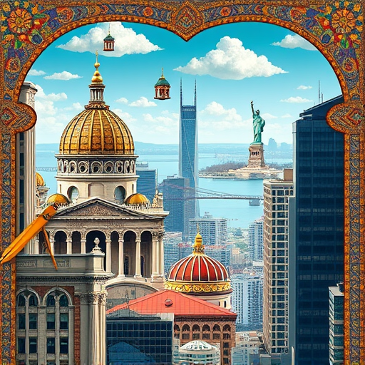 A vibrant, stylized digital artwork depicting a charming cluster of small architecture firms nestled within the picturesque streets of White Plains, New York. The scene features a delightful blend of modern and vintage architectural styles, with each building uniquely characterized by quirky rooftops, playful window designs, and colorful facades that showcase creativity and individuality. In the foreground, intricately detailed miniature blueprint scrolls unfurl amidst a scattering of tiny, whimsical construction tools—miniature paintbrushes, rulers with smiling faces, and quirky drafting compasses—adding a touch of personality and humor. The environment is a lively urban street scene, with lush green trees lining the sidewalks, subtly hinting at a friendly community vibe, and charming street lamps emitting a warm glow, contrasting softly with a bright, inviting sky painted in pastel yellows, soft blues, and hints of rosy pinks, creating a calm yet inspiring mood. The background features the iconic White Plains skyline, with hints of the city’s recognizable architecture peeking through a slightly blurred, artistic cityscape that adds depth and context. Style-wise, the image is crafted in a vibrant digital art aesthetic with a balanced, cheerful color palette emphasizing warm tones like terracotta, sunny yellows, and fresh greens to evoke optimism and energy. Quirky details include tiny billboard signs promoting "Creative Spaces" and playful architectural sketches floating above, hinting at innovation and imagination. Overall, the scene exudes a creative, approachable vibe perfect for a blog cover about small architecture firms in White Plains, radiating professionalism with a playful twist, and inspiring viewers to explore local ingenuity in a lively, welcoming environment.