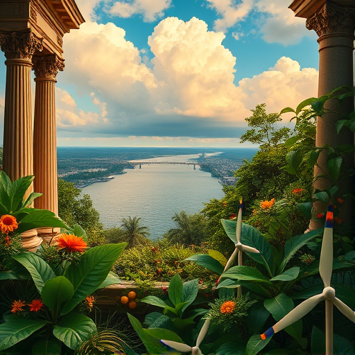 A vibrant, whimsical scene capturing experienced architects in Passaic, New Jersey, depicted through the intricate and colorful lens of the Arts and Crafts Movement. The image features a charming, stylized cityscape with detailed brick buildings, charming storefronts, and historic architecture blending seamlessly with modern structures, all rendered with rich, textured woodgrain patterns, stained glass-inspired accents, and organic decorative motifs. Prominent among the visual elements are detailed drafting tools—compass, ruler, and palette—integrated into the scene as playful, nature-inspired ornamentation, perhaps blooming from a distinguished wooden drafting table with hand-carved embellishments. Surrounding these are elements symbolizing craftsmanship—woven tapestries, copper-colored metalwork, and floral motifs—adding a warm, inviting tone. In the foreground, instead of human figures, tiny playful details like miniature blueprints rolled up and arranged beside artisan’s tools, or whimsically designed architectural models resembling small, sturdy houses with crooked chimneys and vibrant tile roofs, spread on a textured surface resembling handmade parchment. The background showcases Passaic’s iconic industrial history with stylized smokestacks and old factories blended into lush, stylized greenery, creating a harmonious balance between urban and nature. The overall mood is professional yet approachable, with a touch of creative whimsy, evoking a sense of tradition, craftsmanship, and innovative spirit. The color palette leans towards earthy tones—warm browns, moss greens, deep reds, accented with pops of golden yellows and soft blues—imbuing the scene with warmth and a nostalgic charm, perfectly aligning with the Arts and Crafts aesthetic. The composition exudes a timeless, artisanal quality, celebrating seasoned architects and their enduring craftsmanship in a city rich with history and arts.