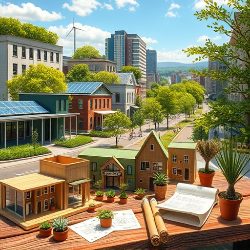 A dynamic and sleek illustration capturing architects immersed in the vibrant cityscape of White Plains, New York, rendered in a futuristic art style. The scene features stylized, streamlined buildings with organic curves and sharp geometric accents, glowing with neon blues, greens, and hints of gold to evoke innovation and sophistication. Towering structures blend high-tech glass facades with holographic projections, displaying abstract designs and schematic blueprints that hint at architectural creativity. The foreground showcases a transparent, floating digital interface with schematic overlays and rotating 3D models, hinting at advanced design tools. Hidden within the scene are quirky details—a hovering drone with tiny tools, holographic sketches of iconic buildings, and playful light trails weaving through the cityscape like virtual pathways. The environment emphasizes a sense of progress and futuristic urban planning, with a stylized skyline blending seamlessly into an active, digital-designed park or plaza where minimal human figures, perhaps simplified silhouettes or abstract forms, appear to engage with the environment through gestures or virtual interfaces. The mood is energetic and visionary, inspiring innovation without overt complexity. The backdrop features a sprawling city horizon, where the fusion of architecture and future technology creates a sense of endless possibilities. The entire composition radiates a radiant, optimistic glow, using a vibrant yet harmonious color palette that combines cool cyber hues with warm accents, embodying a tone of professional creativity infused with playful, forward-thinking energy.