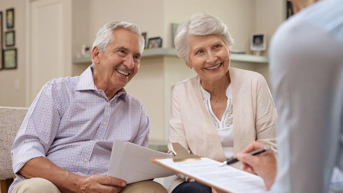 two seniors with dementia study how to communicate