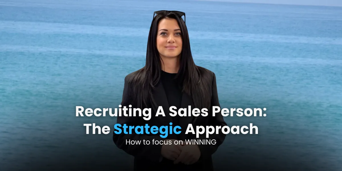 recruiting sales person focus on winning strategy