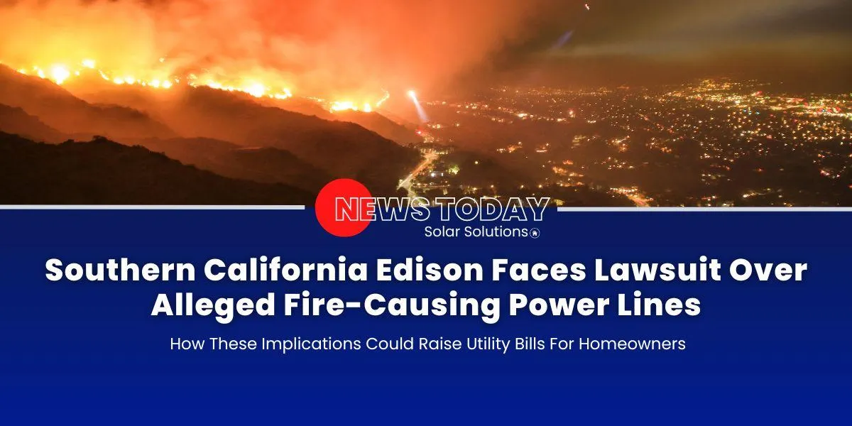 Southern California Edison Faces Lawsuit Over Alleged Fire-Causing Power Lines: How These Implications Could Raise Utility Bills For Homeowners