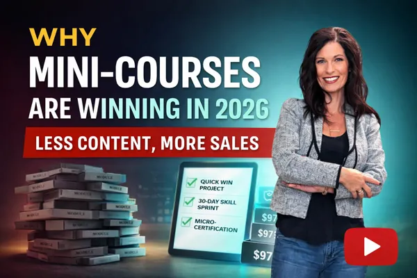 Why Mini-Courses Are Winning in 2026 (And What Actually Sells Now)