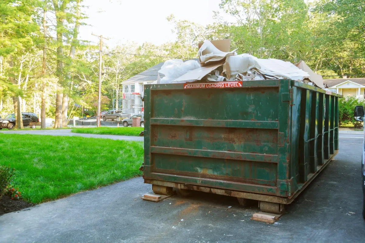 hauling trash