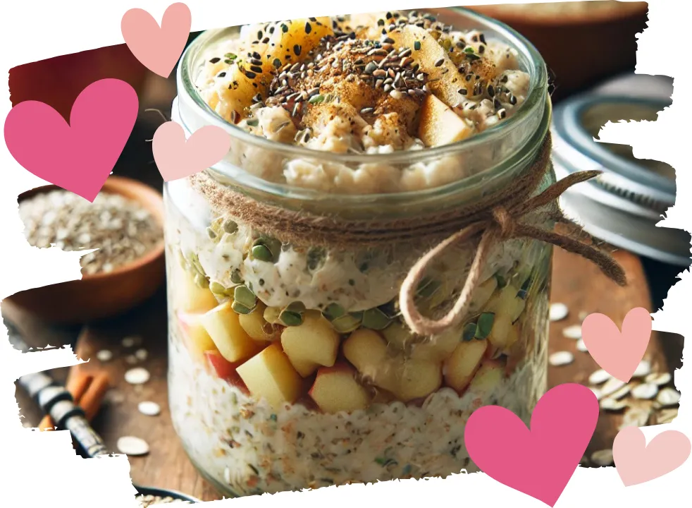 Overnight Vanilla Energy Oatmeal – Hormone-Balancing Breakfast for Perimenopause
