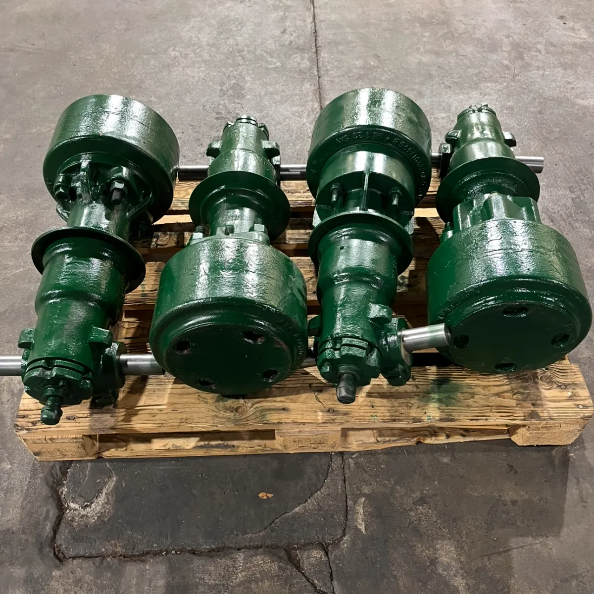 a photo of green mining equipment