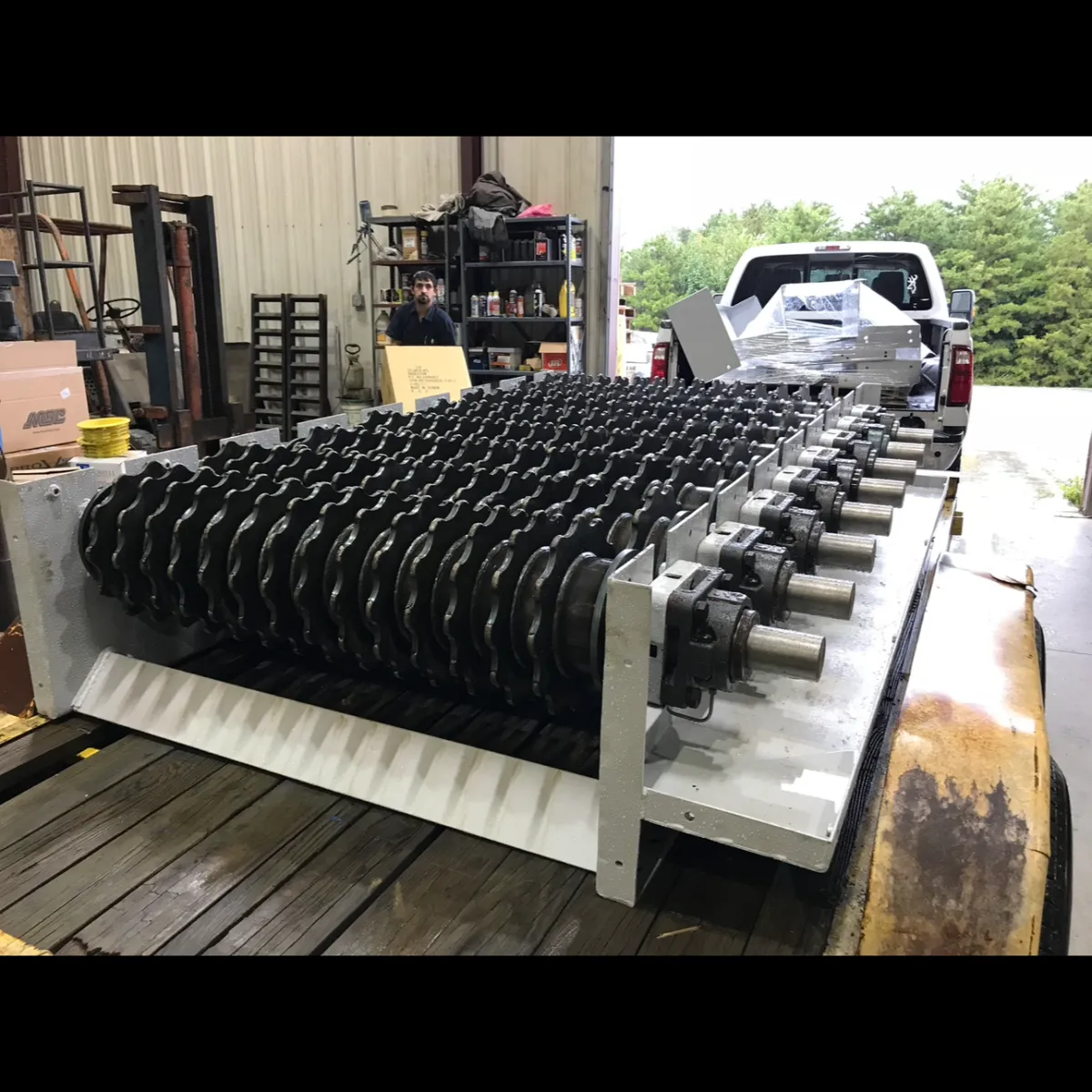 a photo of multiple drills in a row IMS warehouse