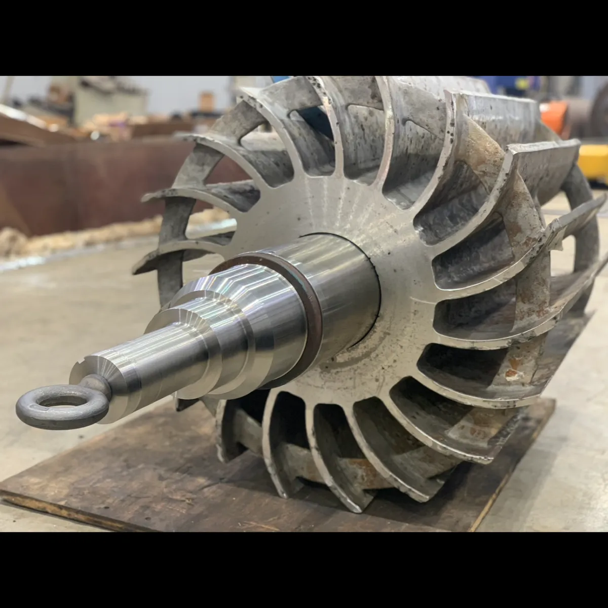 a photo of a mining drill bit, large