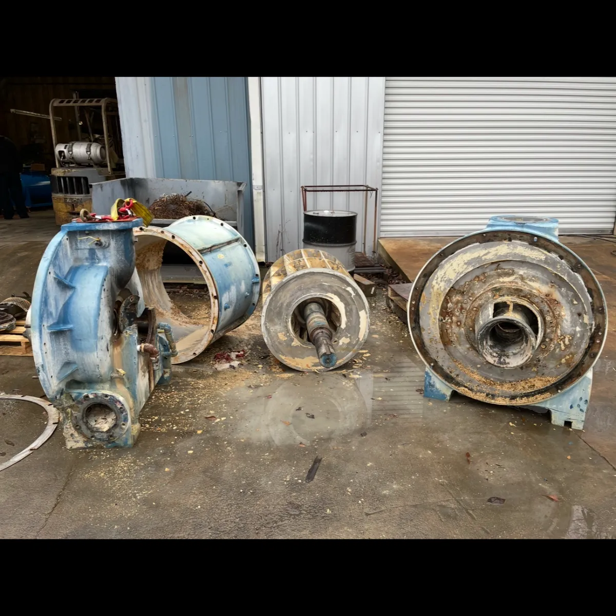 a photo of 3 different type of mining drills