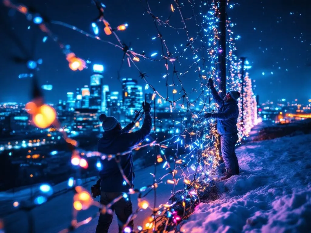 Annual Christmas Light Installation Event by Starlight Hanging Company