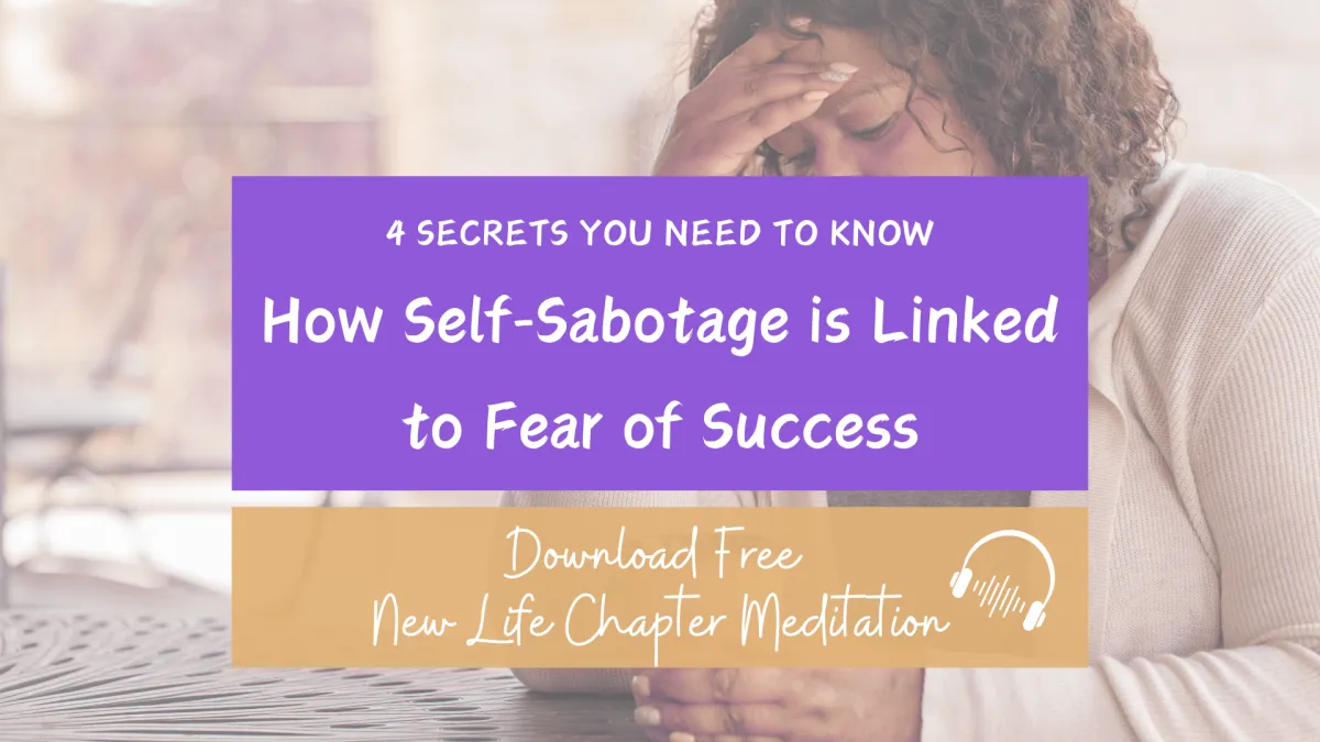 woman hand in head self doubt. 4 secrets to how self sabotage is linked ot fear of success