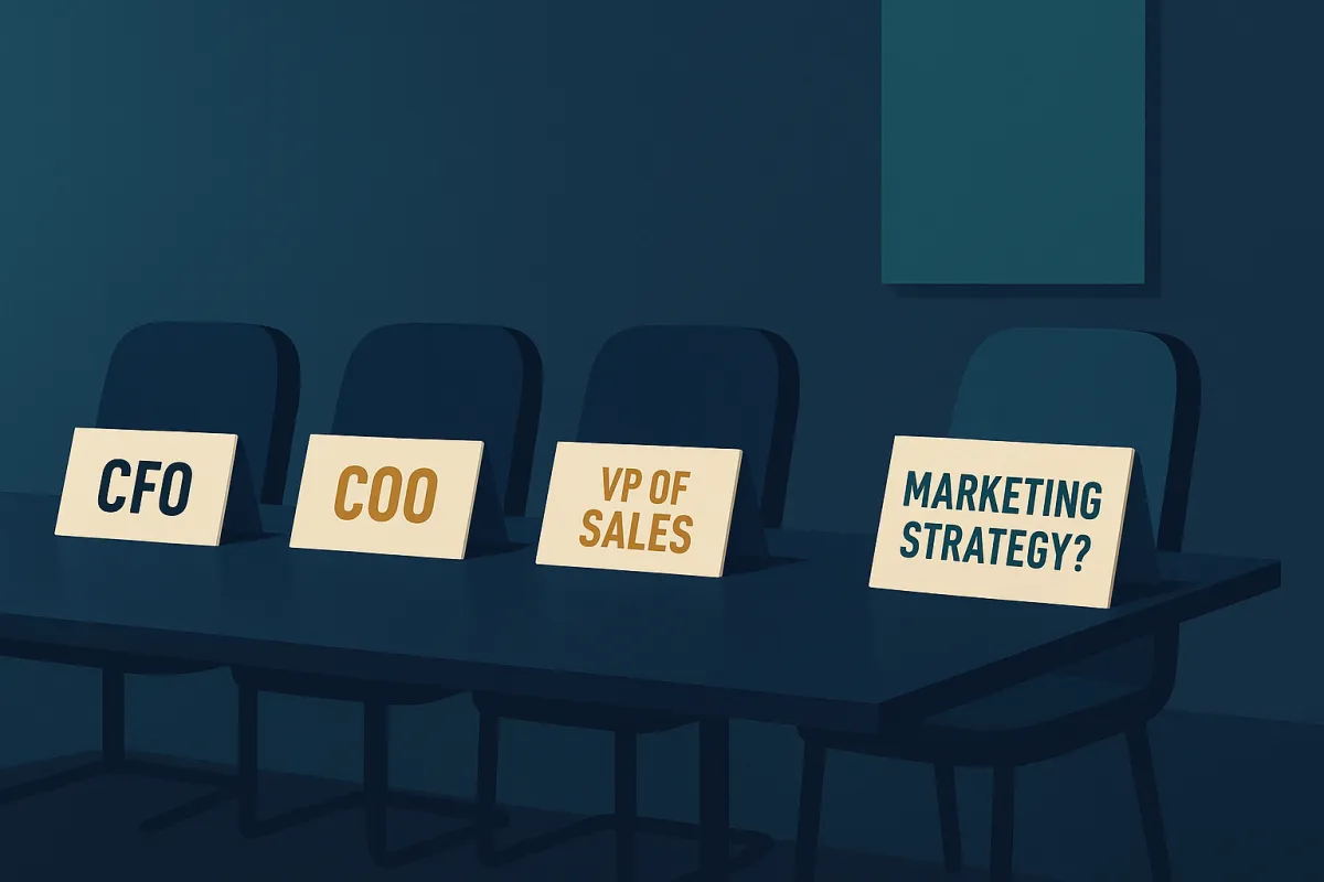 Table with missing marketing strategy