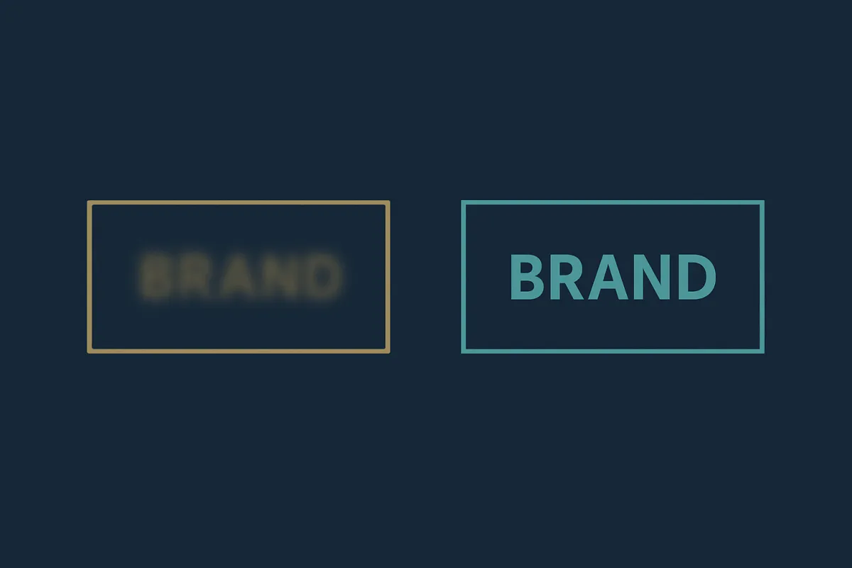 Fuzzy brand and clear brand