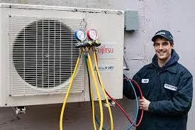 Guy With new HVAC System