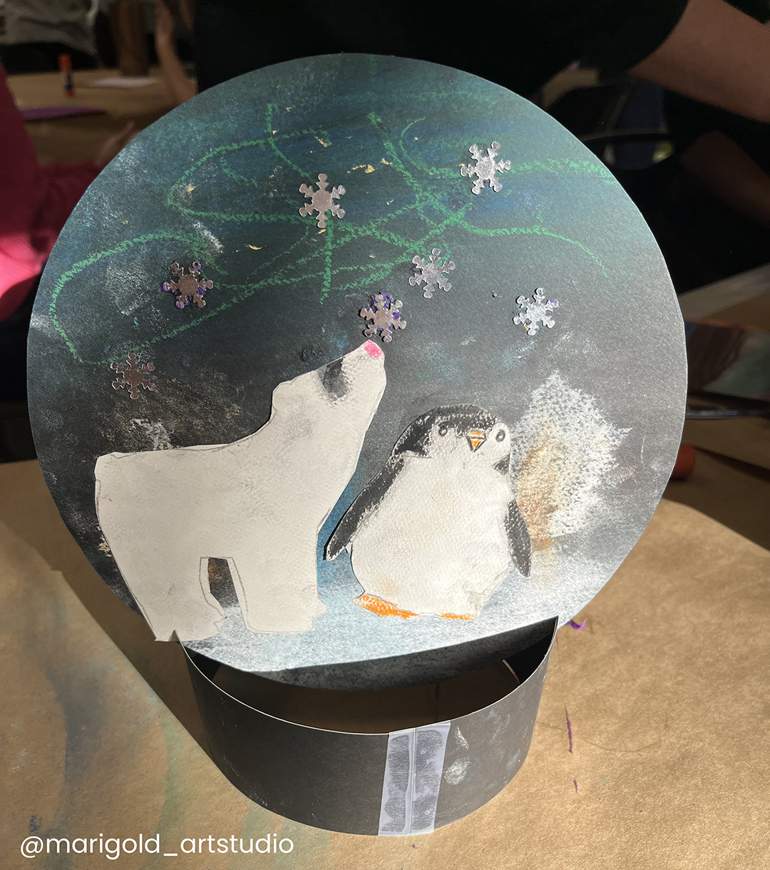 Snow globe art