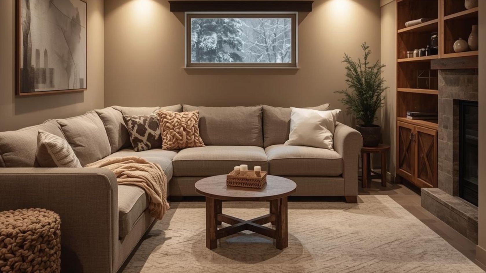 Cozy basement ideas for winter