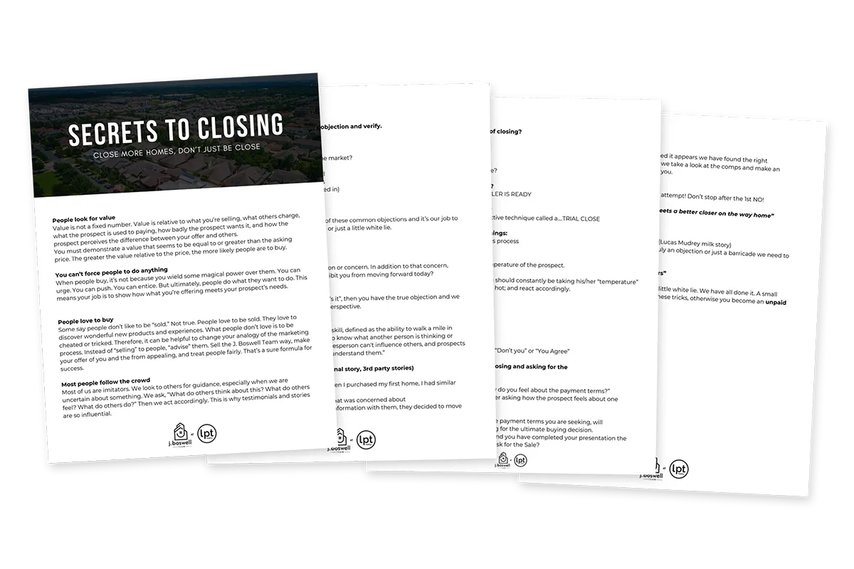 Secrets to Closing