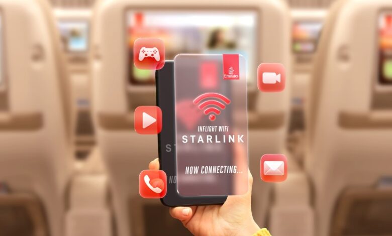 طيران الإمارات تطلق واي فاي مجاني فائق السرعة على أسطولها