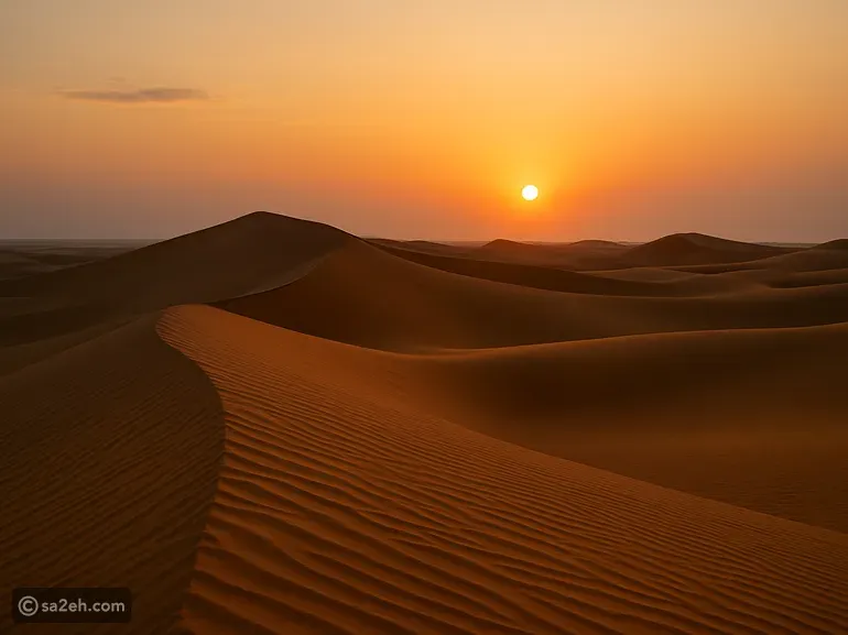 غروب الشمس في واحة سيوة: لوحة ذهبية في قلب الصحراء المصرية