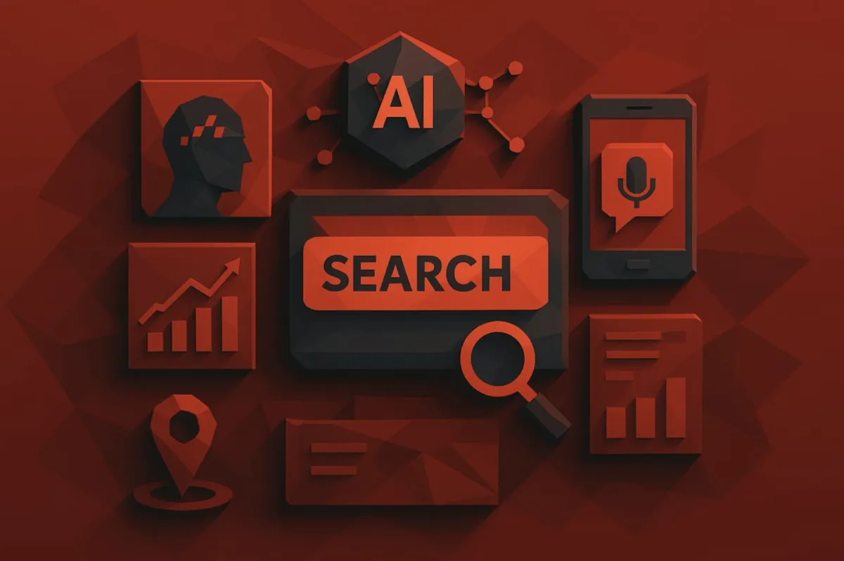 Modern digital agency team in a collaborative workspace analyzing SEO performance data on multiple screens.