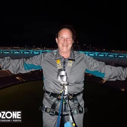 Britt Brennan optus Perth stadium rooftop