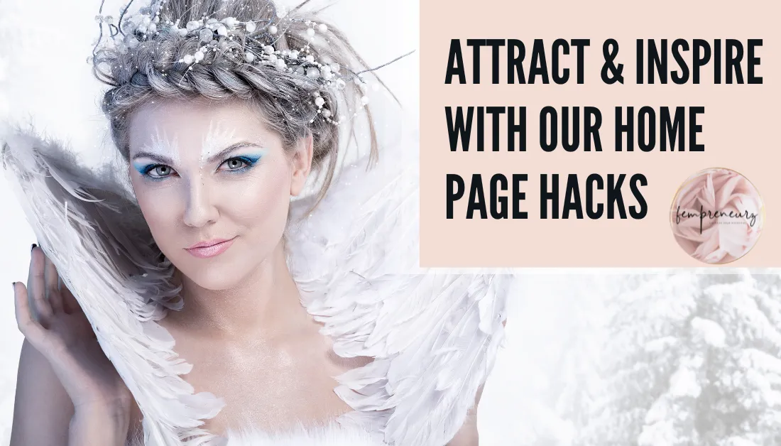Attract and inspire your dream clients with home page hacks – feminine brand image representing clarity, confidence, and aligned website messaging