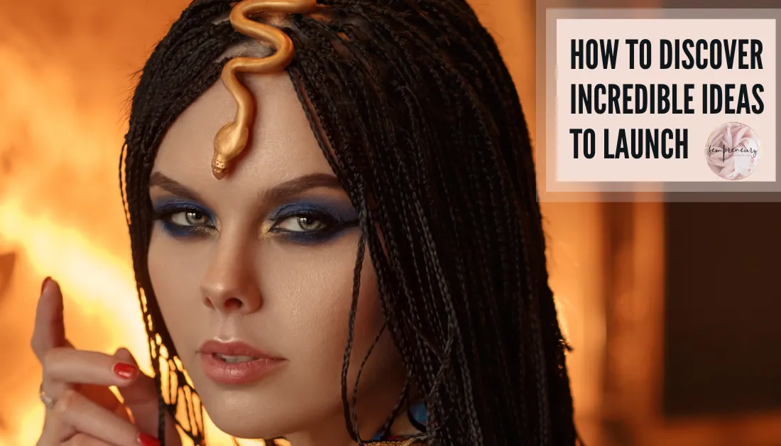 Empowered woman representing creativity and confidence while discovering aligned business ideas to launch