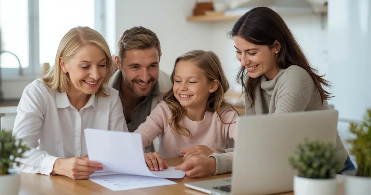 Wills VS Trusts - family gathering to review documents