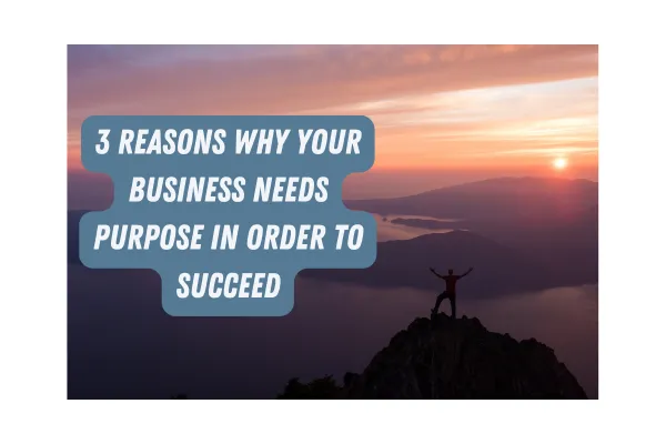 3 Reasons Why Your Business Needs Purpose in Order to Succeed